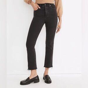 Madewell’s Cali Demi-boot in the color black